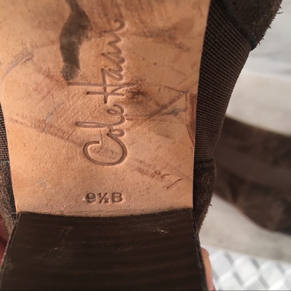 Cole Haan Suede Brown Callab Booties Sz 9.5B - Picture 5 of 8